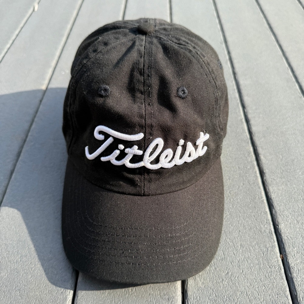Titleist Golf Hat OSFM Black Embroidered Shillelagh 2011 Dad Cap Outdoors Casual